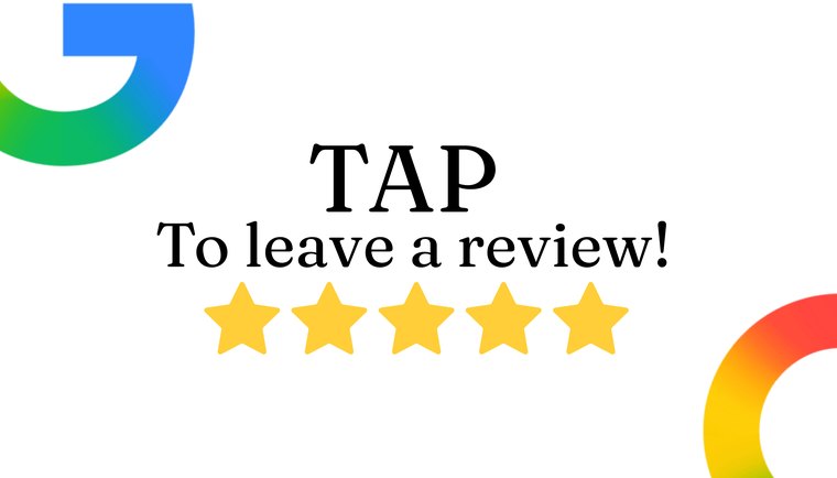 Google reviews tapcard example